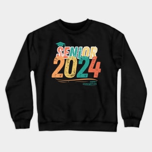 Senior 2024 Happy Graduuation. Crewneck Sweatshirt